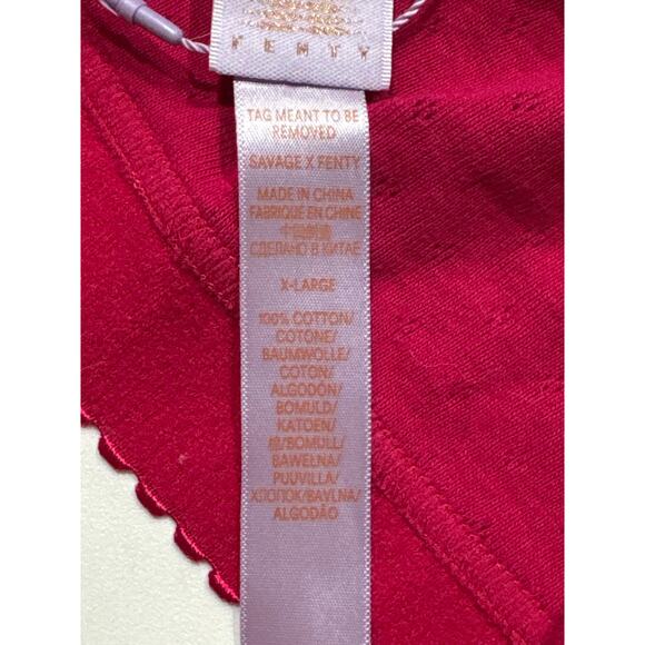 SAVAGE X FENTY Crop Top, NWT, Size XL, Pink - Picture 7 of 9